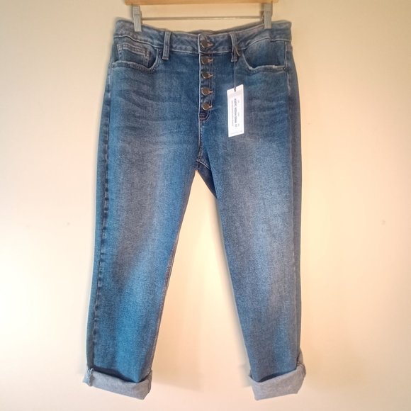 Just USA Sz 31 Inseam 27" Ankle High Waist Button Fly Skinny Jeans NWT